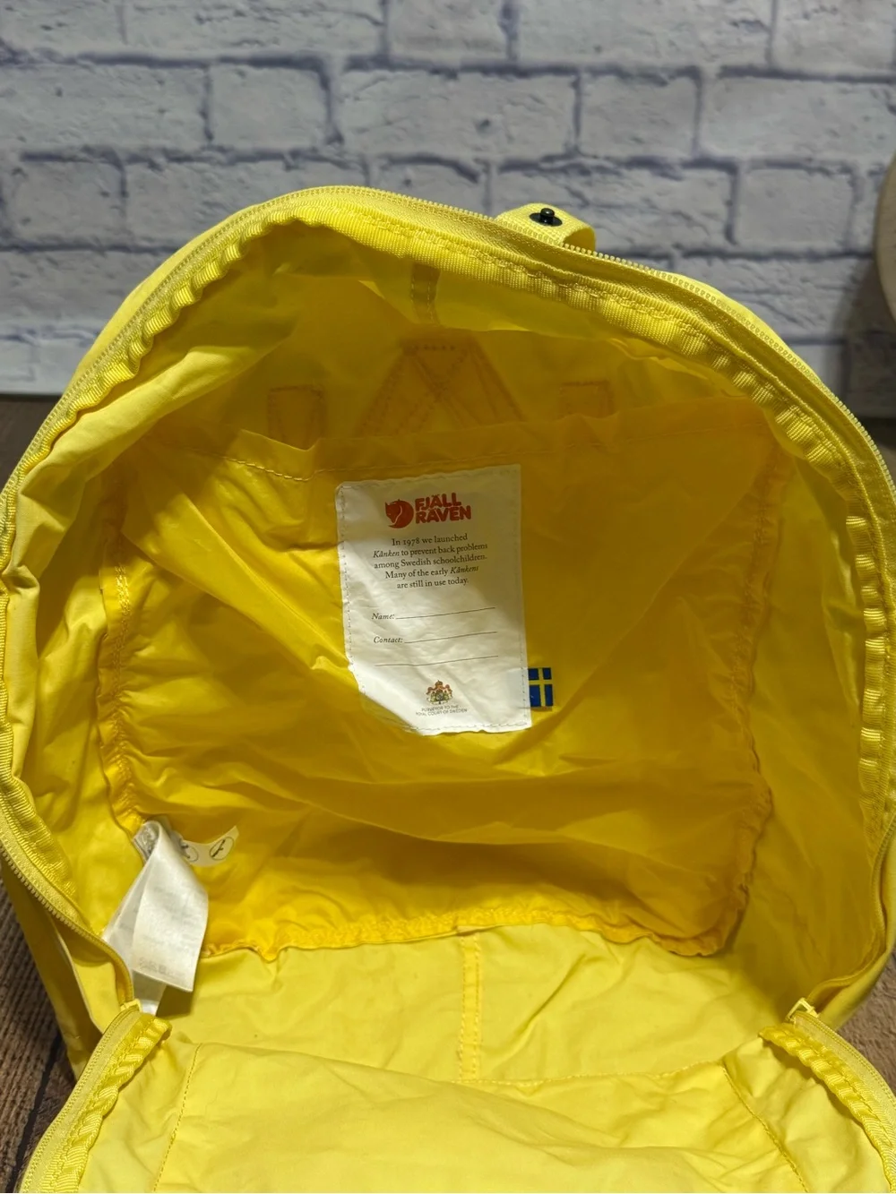Fjallraven Kanken Backpack Yellow Classic Pack Laptop School Bag